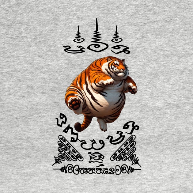 Thai Tattoo Parody "Sak Yant Tiger" by Rawlifegraphic